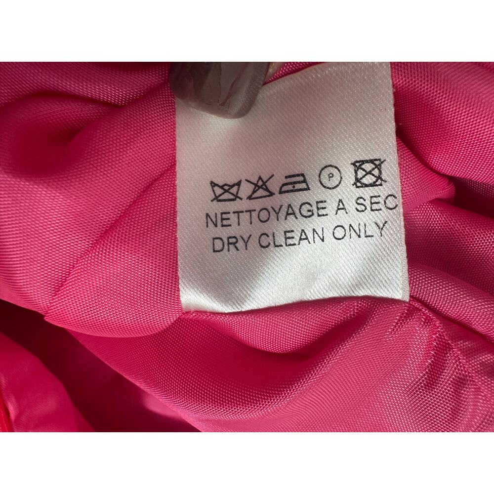 Martin Grant Paris NWT Structured A-Line Skirt – Hot Pink Silk Blend – Size S - Picture 9 of 14